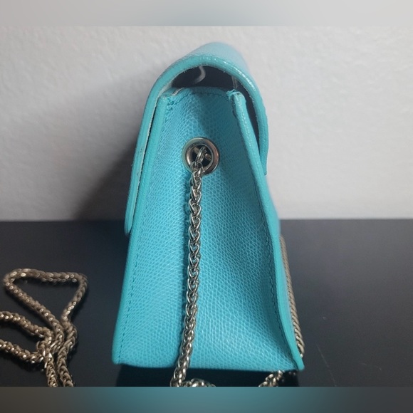 Furla Metropolis Teal Leather Mini  Crossbody Bag - Picture 5 of 15